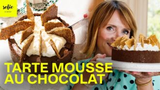 Gâteau mousse au chocolat au spéculoos et caramel de sésame